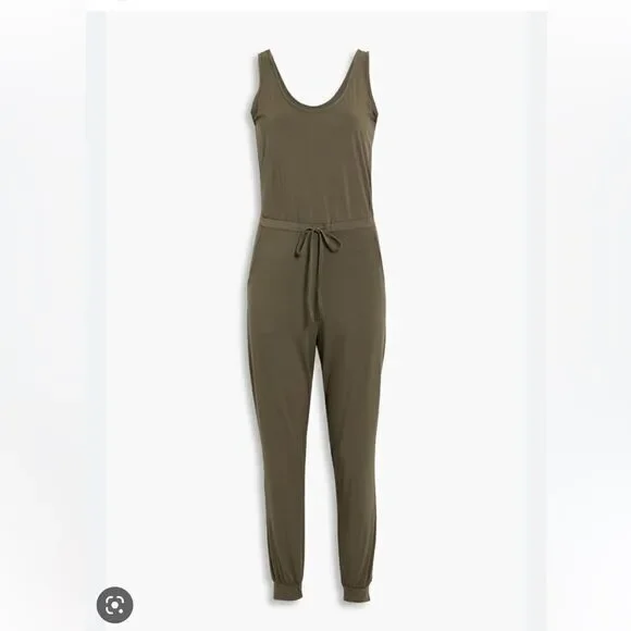 Commando Butter Tank Lounge Jumpsuit in Basil - Picture 4 of 4